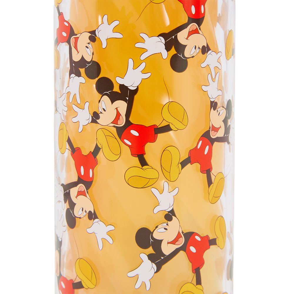 Mickey Mouse Water Bottle with Built-In Straw