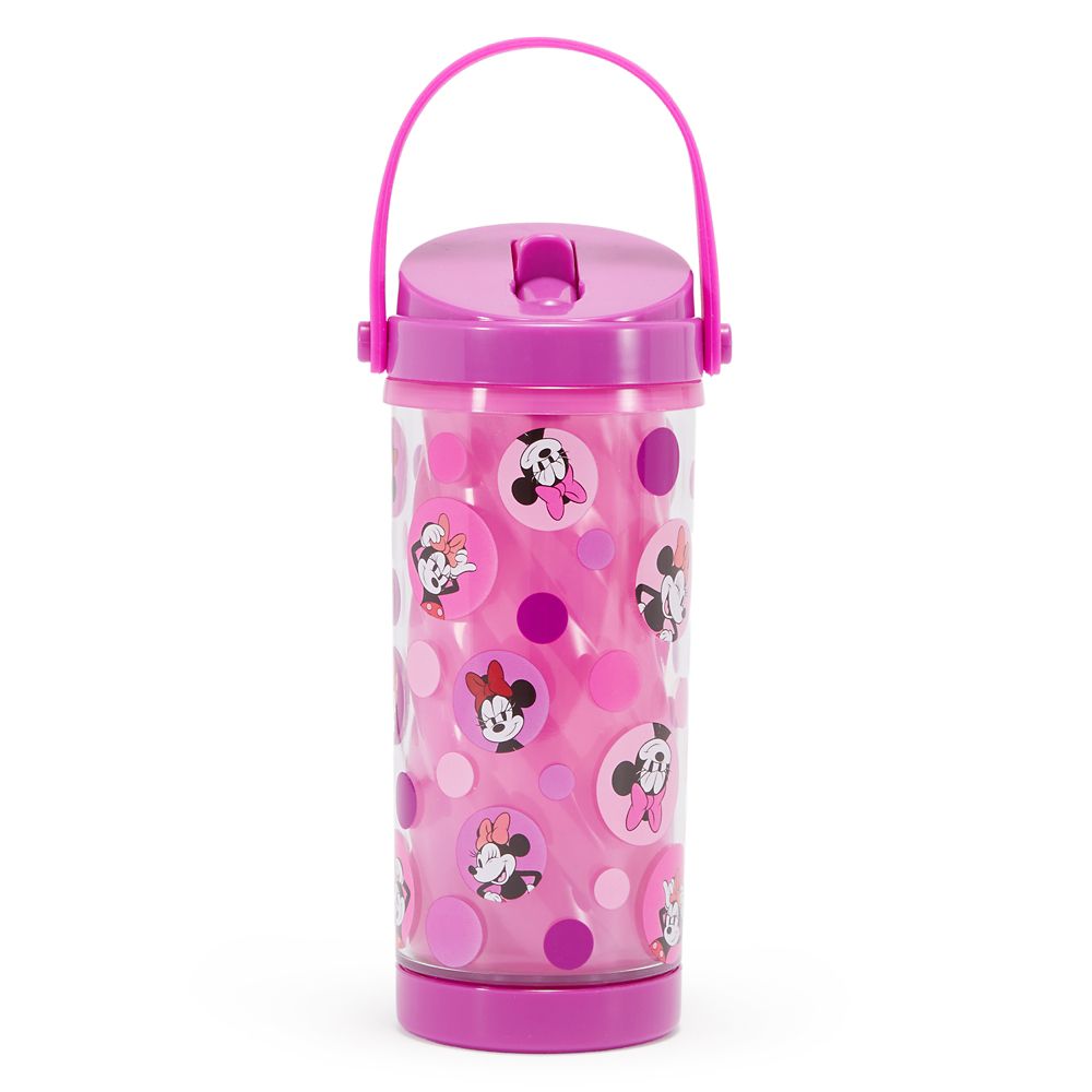 Minnie Mouse Water Bottle with Built-In Straw