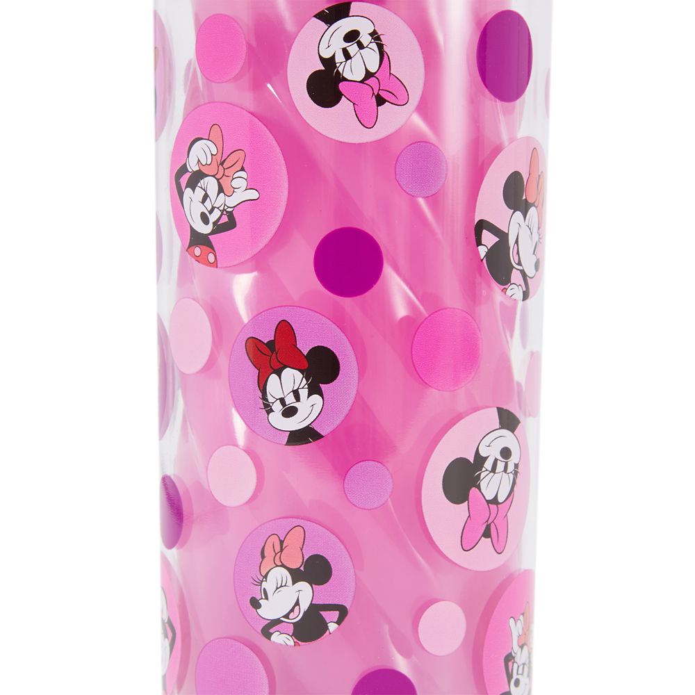 Minnie Mouse Water Bottle with Built-In Straw
