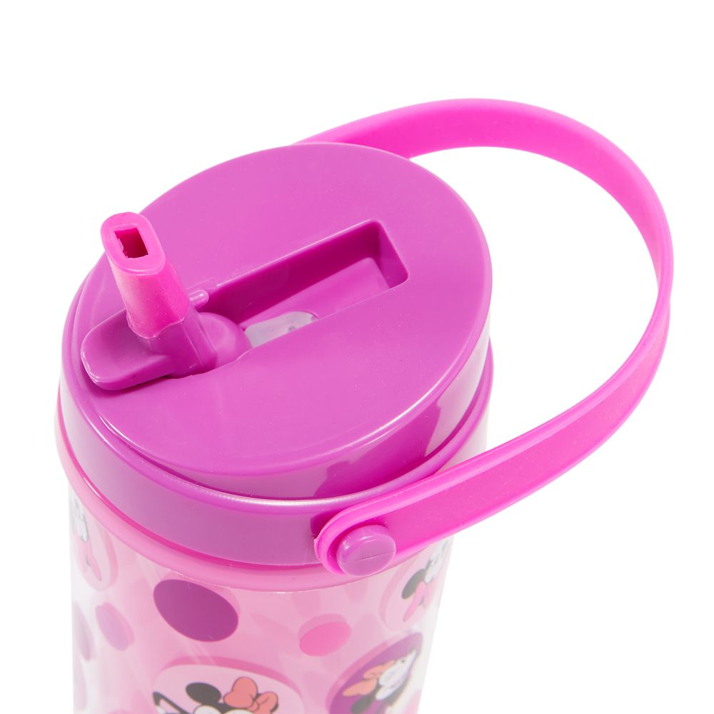 Minnie Mouse Water Bottle with Built-In Straw