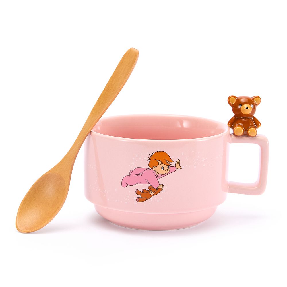 Michael Darling Soup Mug and Wooden Spoon Set Peter Pan Official shopDisney
