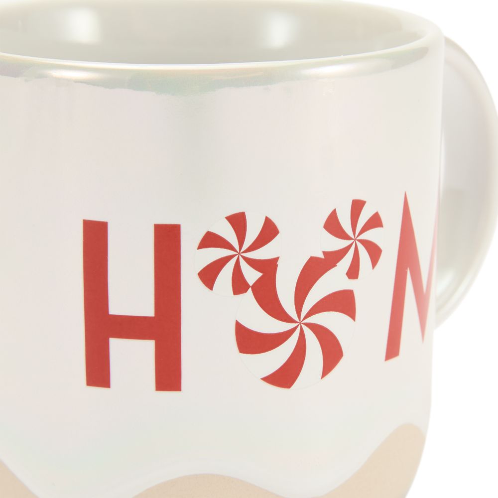 Mickey Mouse Icon ''Home'' Peppermint Swirl Mug - Disney Holiday Haven