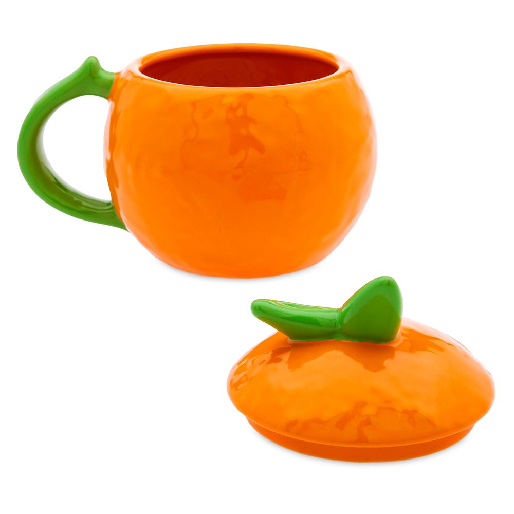 Orange Bird Mug with Lid