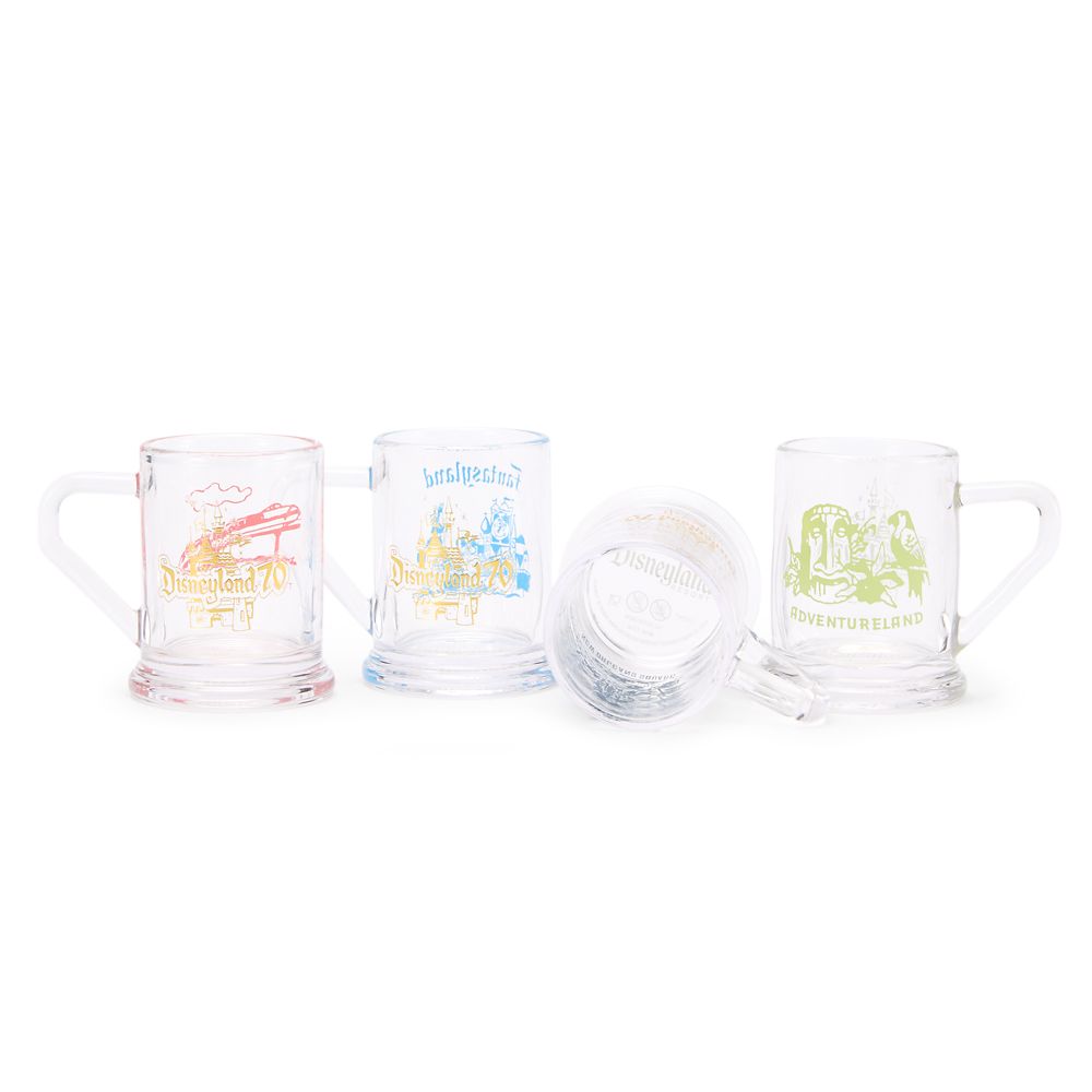 Disneyland 70th Anniversary Mini Glass Mug Set