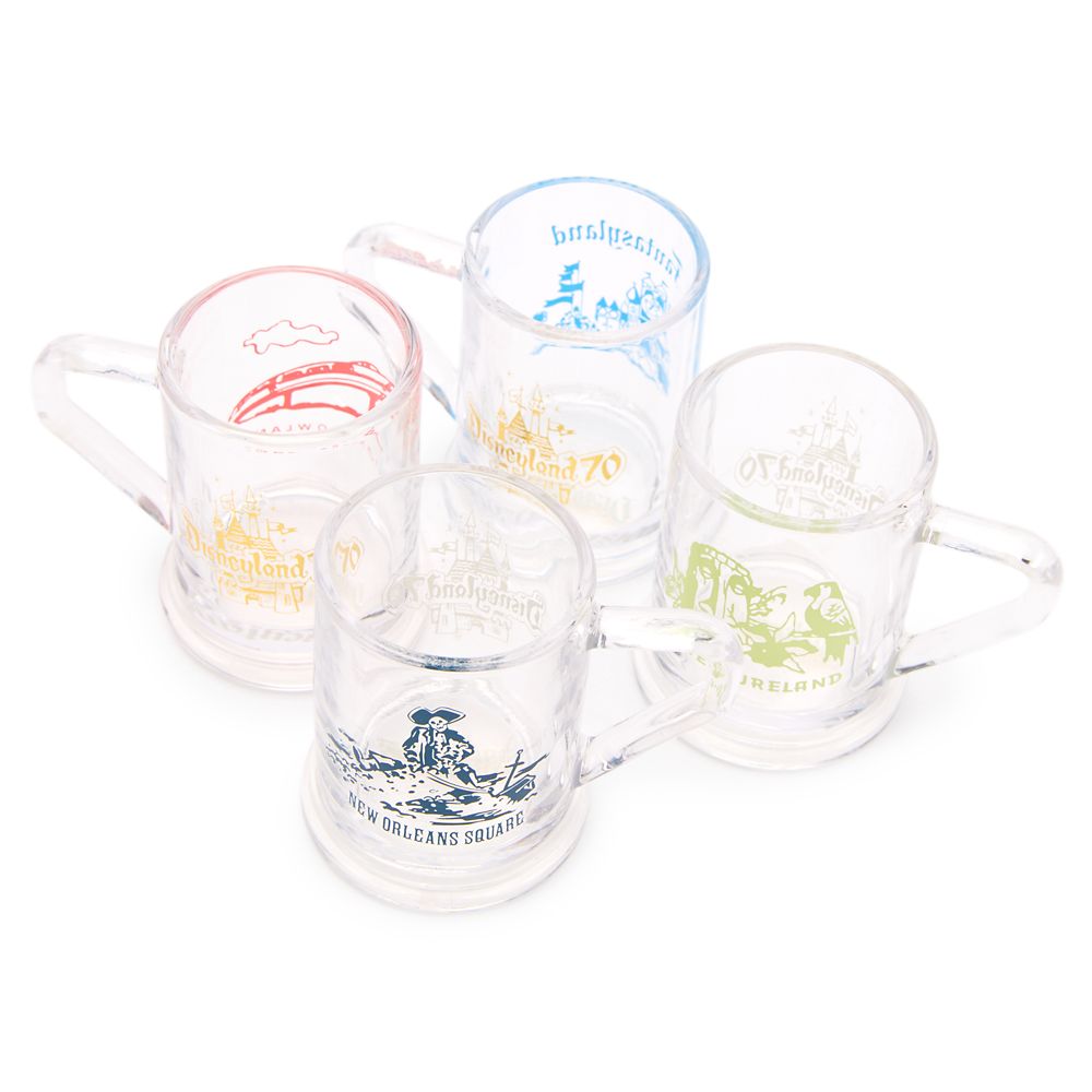 Disneyland 70th Anniversary Mini Glass Mug Set