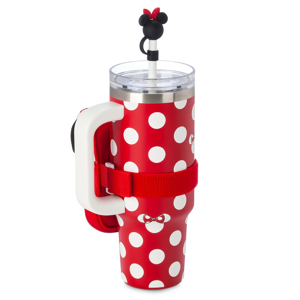 Minnie Mouse Icon Stainless Steel Travel Tumbler with Straw plus Zip Case