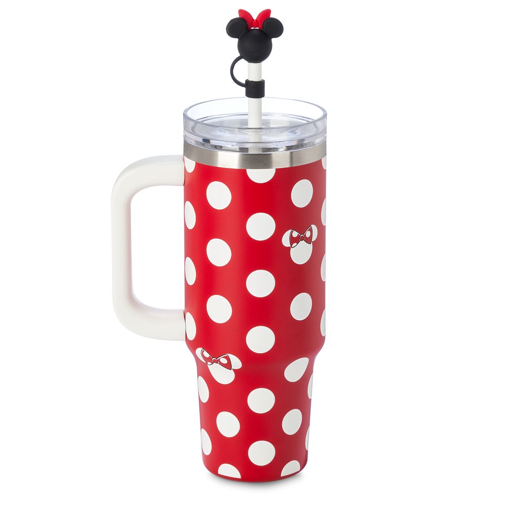 Minnie Mouse Icon Stainless Steel Travel Tumbler with Straw plus Zip Case