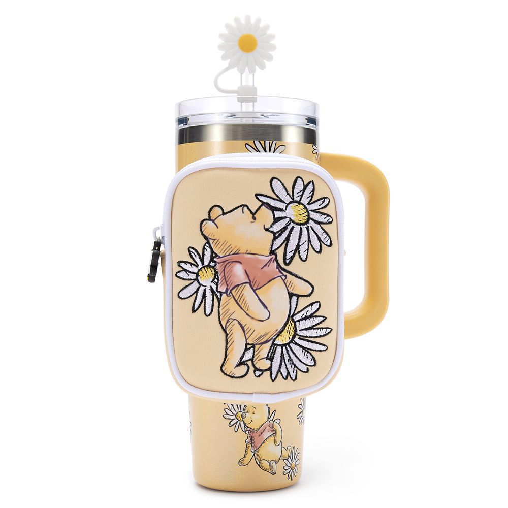Winnie the Pooh 30 oz. Stainless Steel Travel Tumbler with Straw plus Zip Case Official shopDisney