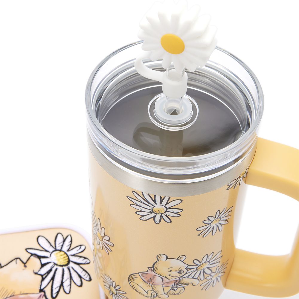 Winnie the Pooh 30 oz. Stainless Steel Travel Tumbler with Straw plus Zip Case