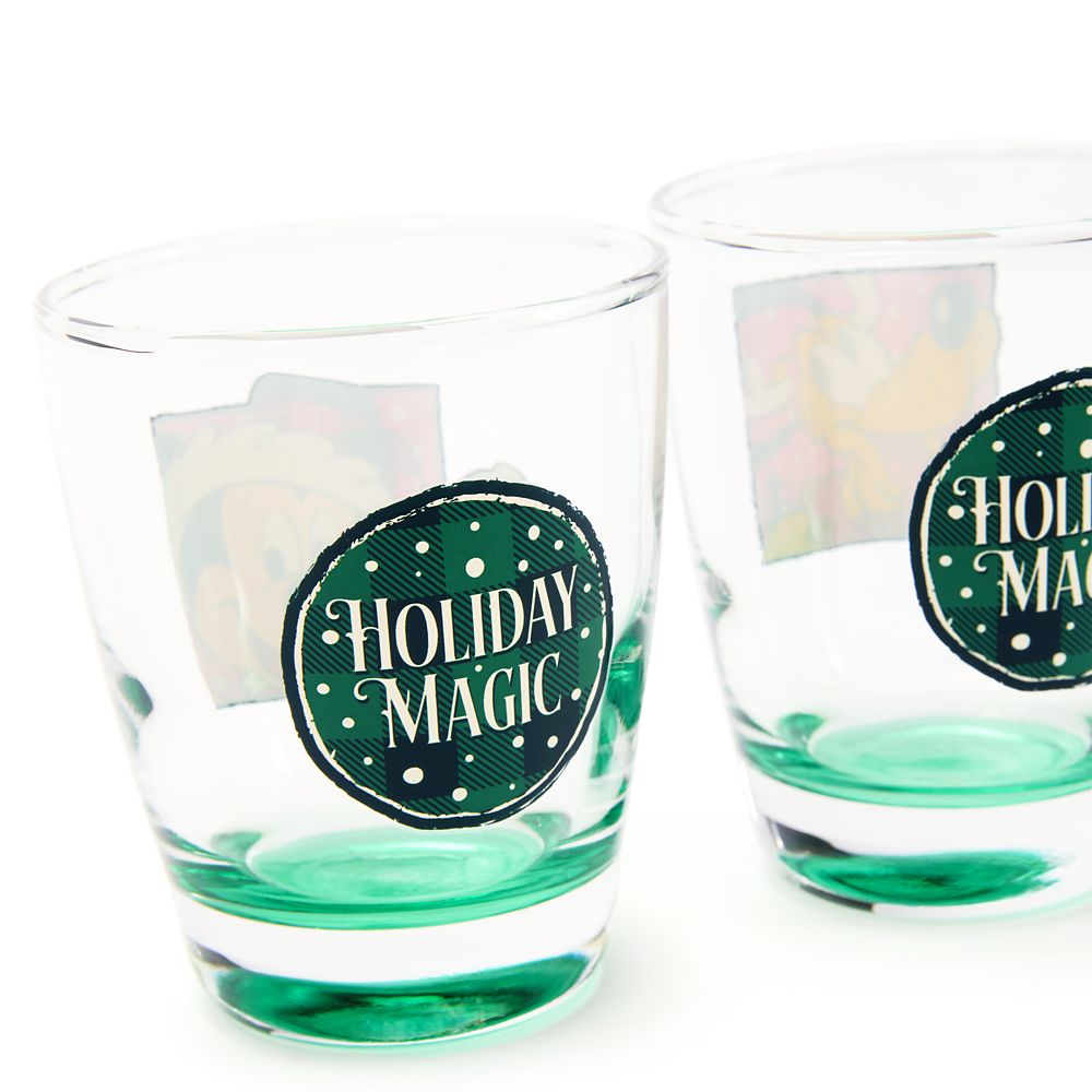 Mickey Mouse and Friends Holiday Glasses Set
