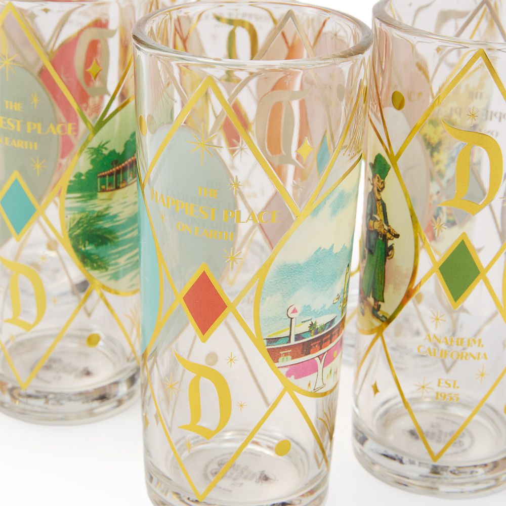 Disneyland 70th Anniversary Vault Set of Glasses