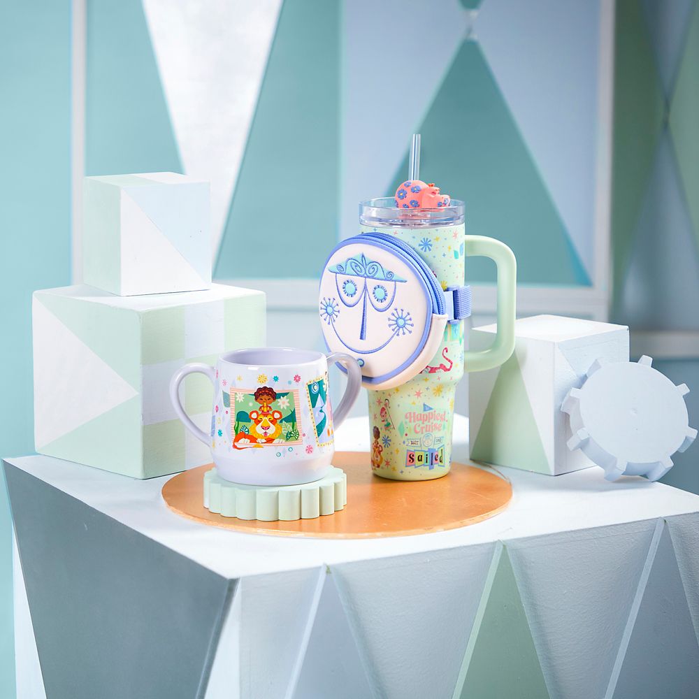 ''it's a small world'' Stainless Steel Travel Tumbler with Straw and Zip Case