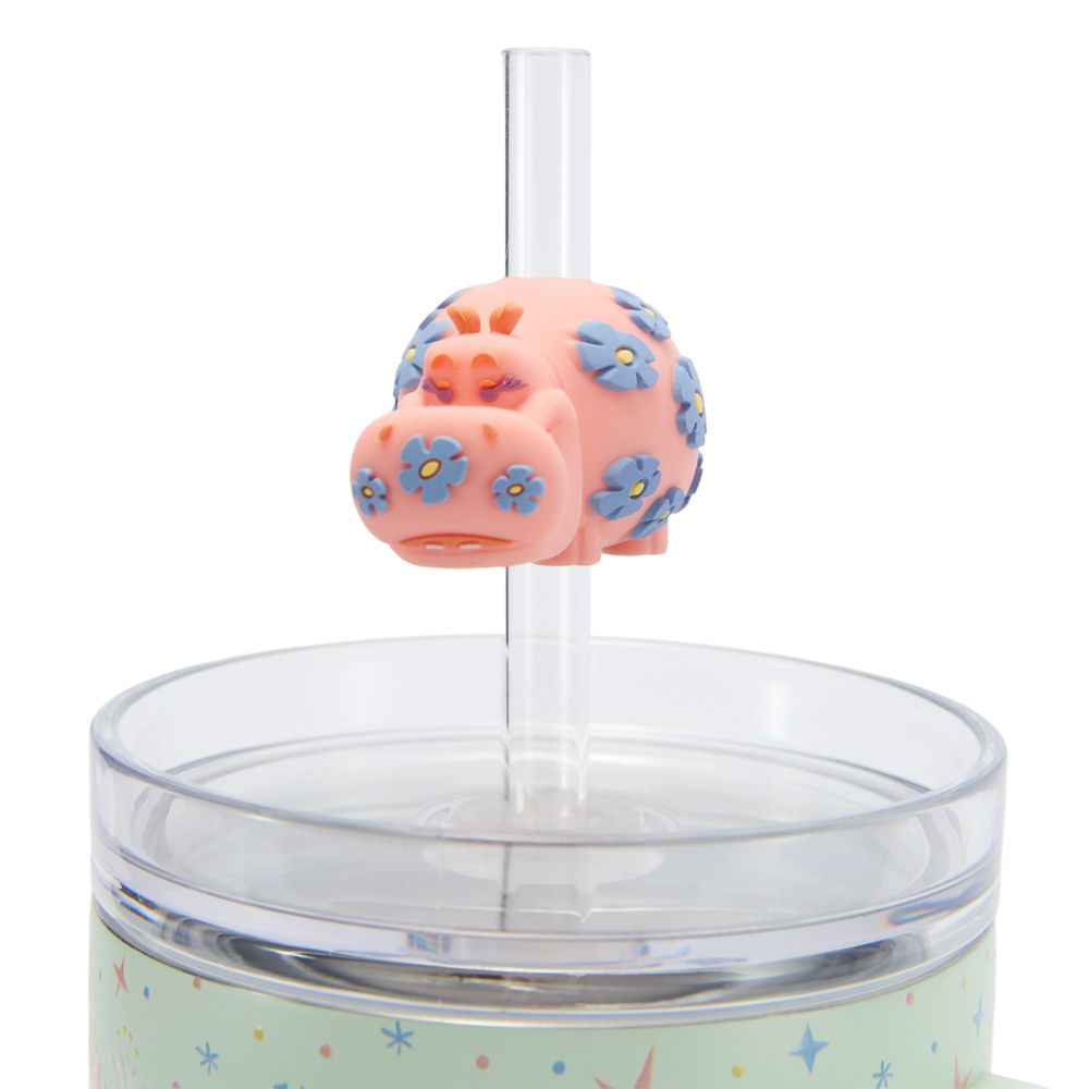 ''it's a small world'' Stainless Steel Travel Tumbler with Straw and Zip Case