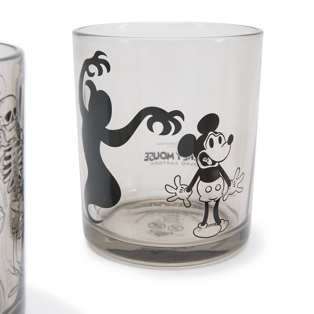 Mickey Mouse Short Glass Set &ndash; The Haunted House and The Skeleton Dance
