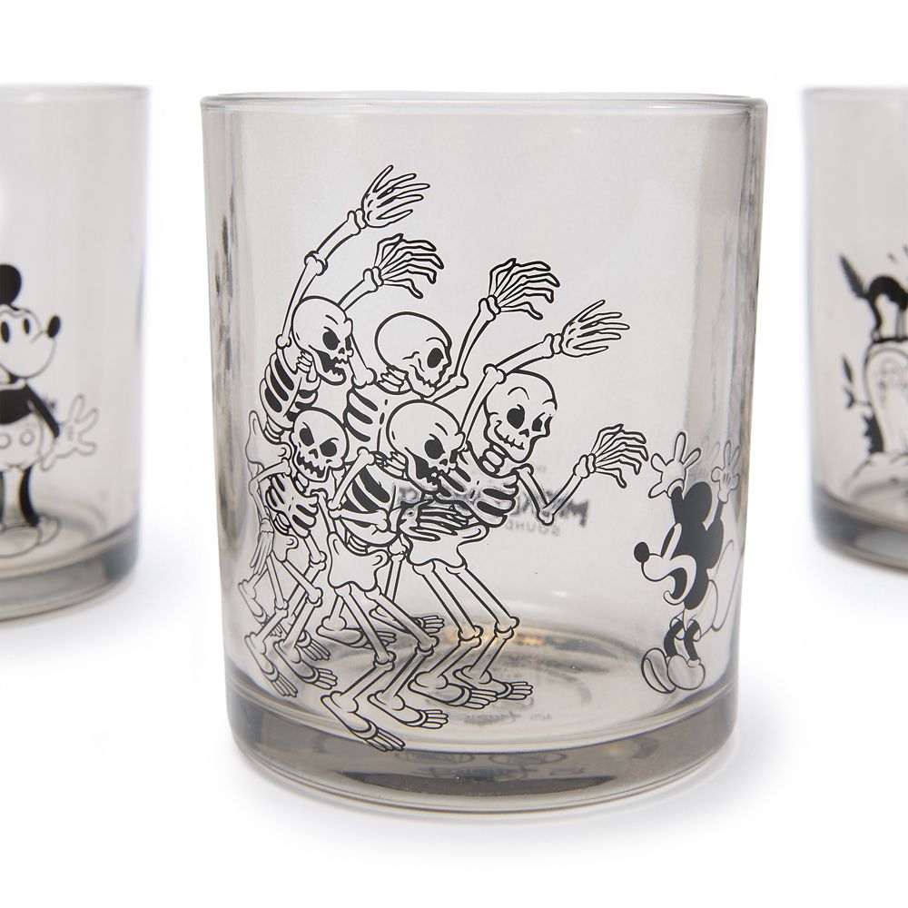 Mickey Mouse Short Glass Set &ndash; The Haunted House and The Skeleton Dance