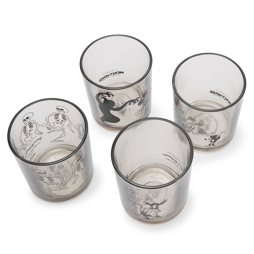 Mickey Mouse Short Glass Set &ndash; The Haunted House and The Skeleton Dance
