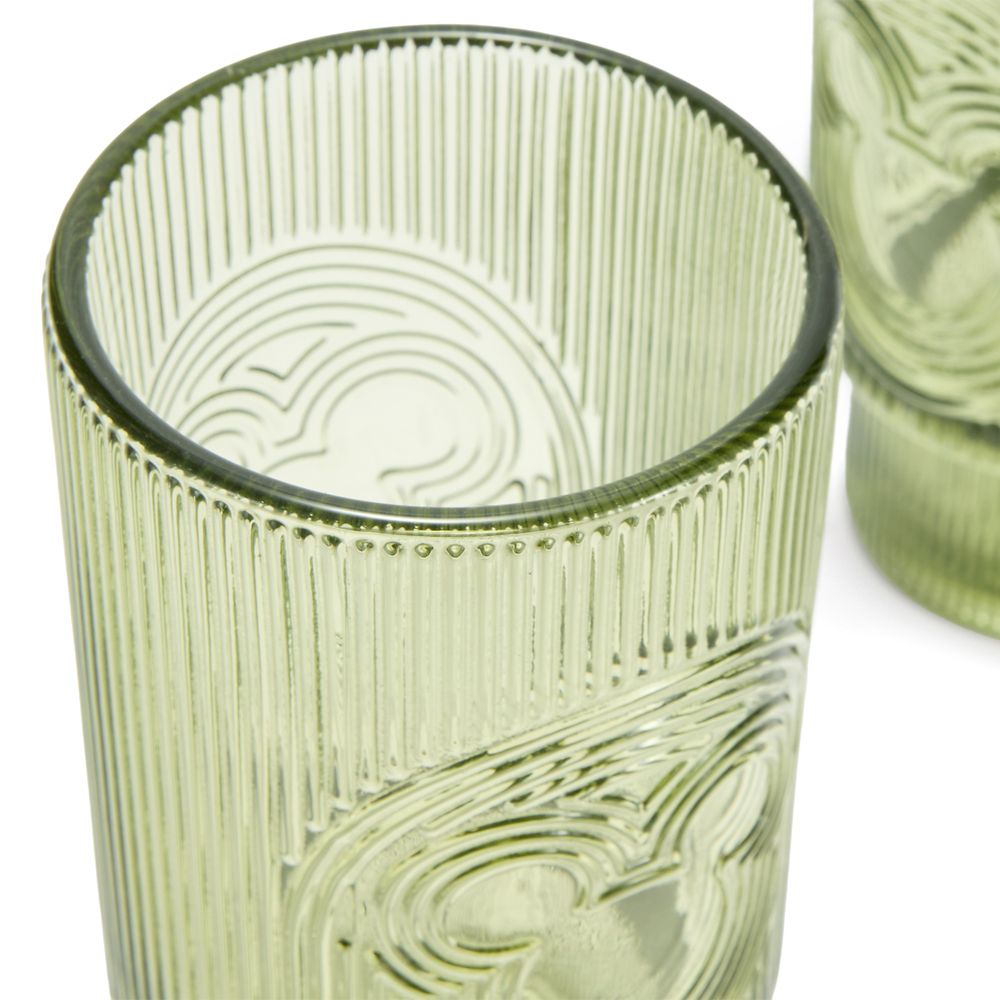 Mickey Mouse Icon Tall Glass Set &ndash; Green