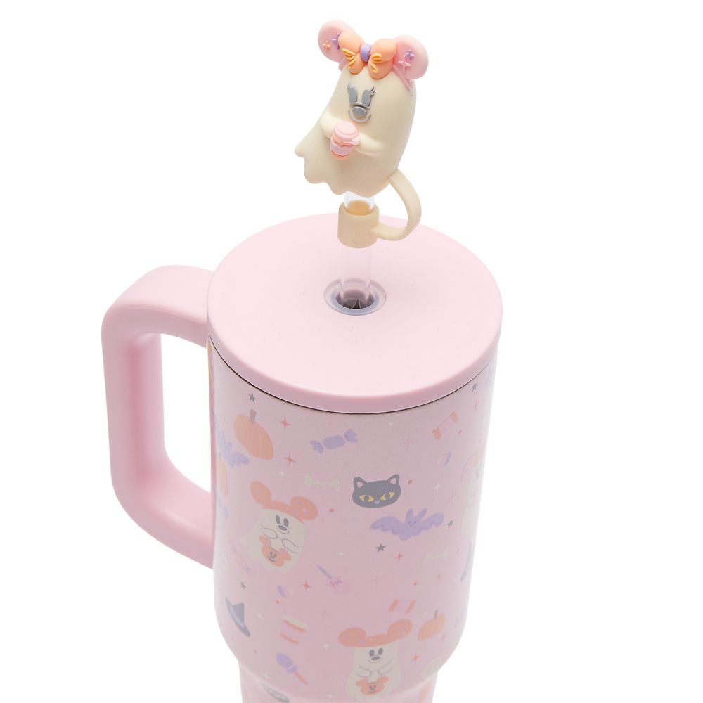 Mickey and Minnie Mouse Cutie Ghost 30 oz. Stainless Steel Travel Tumbler with Straw