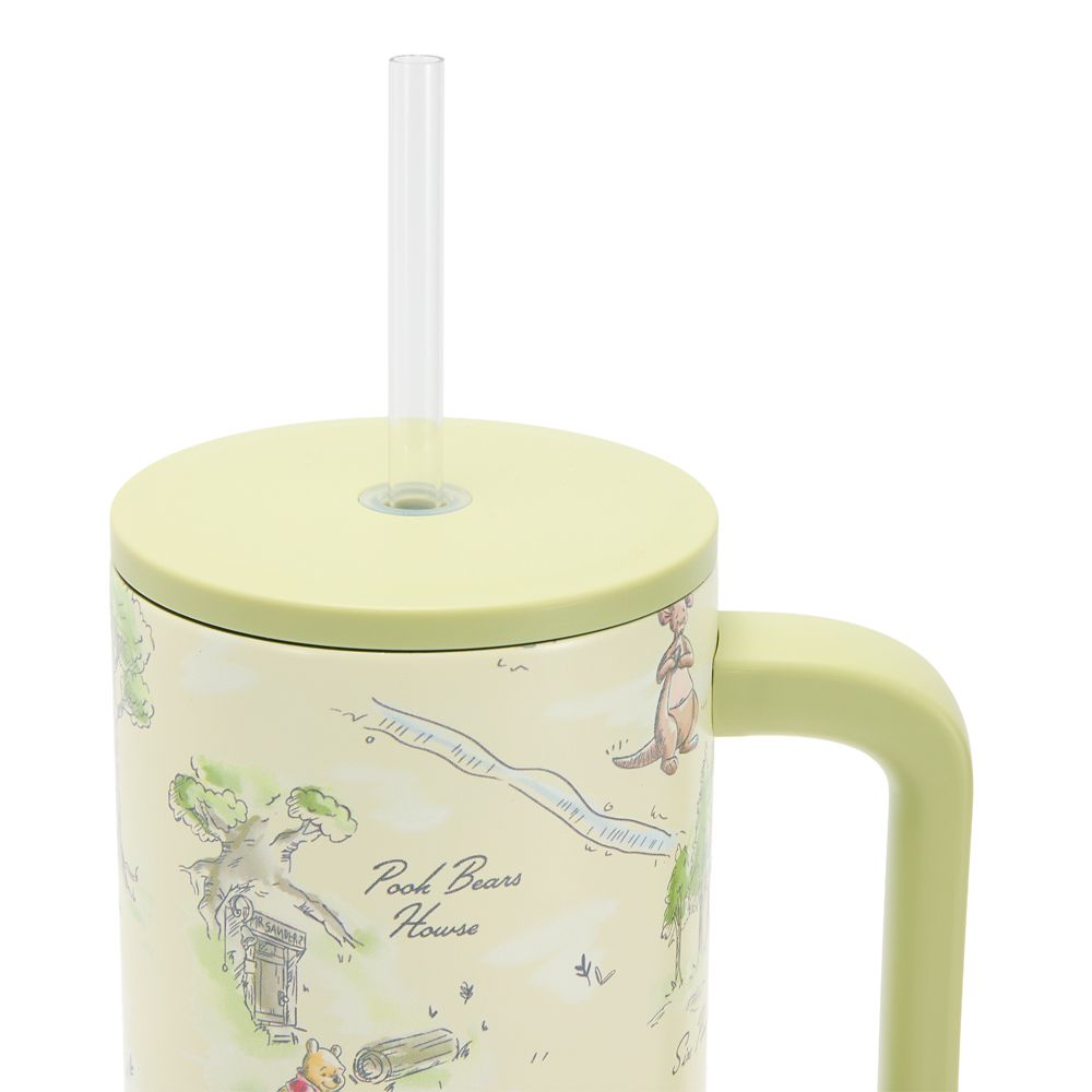 Winnie the Pooh Hundred Acre Wood Map Stainless Steel 40 oz. Tumbler with Straw