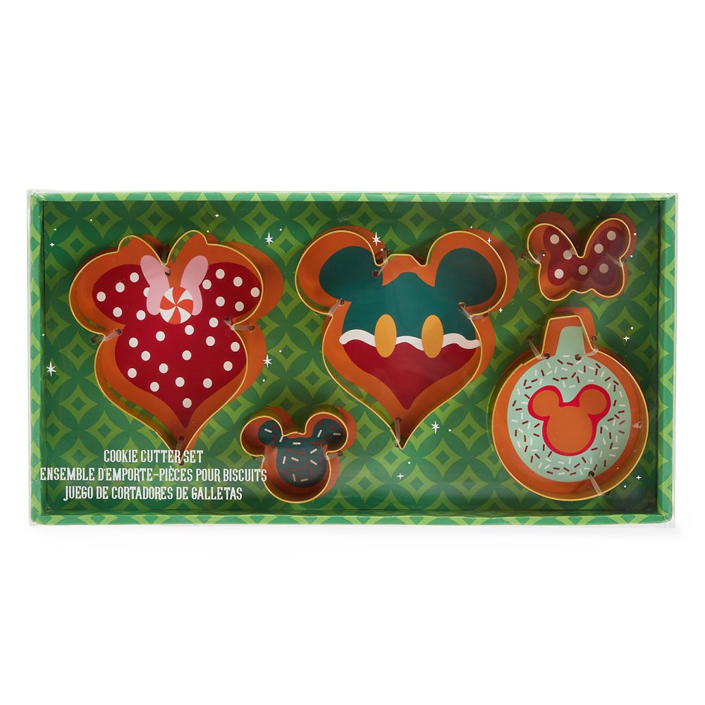 Mickey and Minnie Mouse Holiday Ornament Cookie Cutter Set