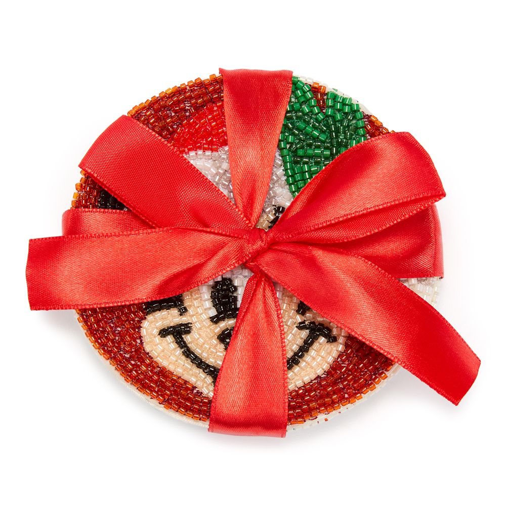 Santa Mickey and Minnie Mouse Holiday Coaster Set