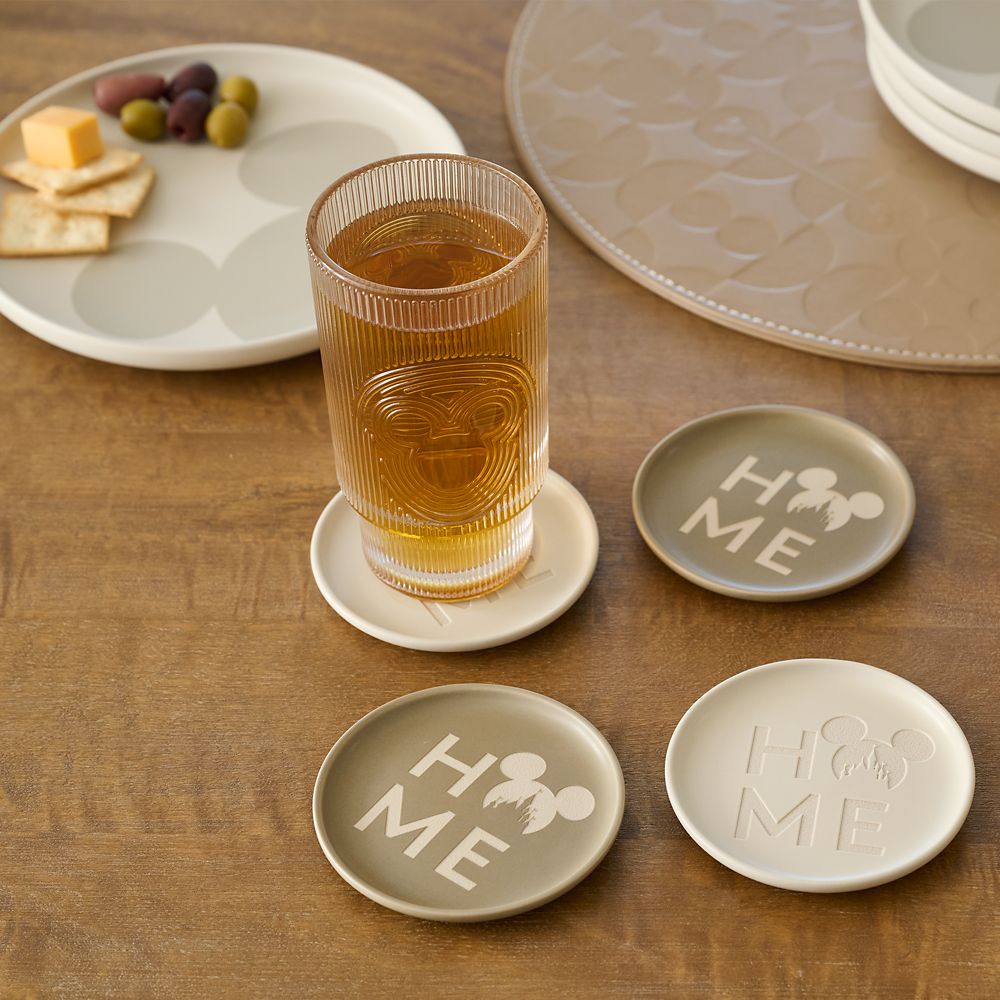 Mickey Mouse Icon Coaster Set &ndash; Mickey Mouse Home Collection