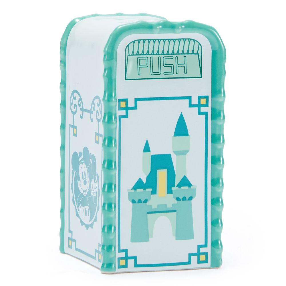 Mickey Mouse Disney Parks Trash Can Salt or Pepper Shaker &ndash; Teal