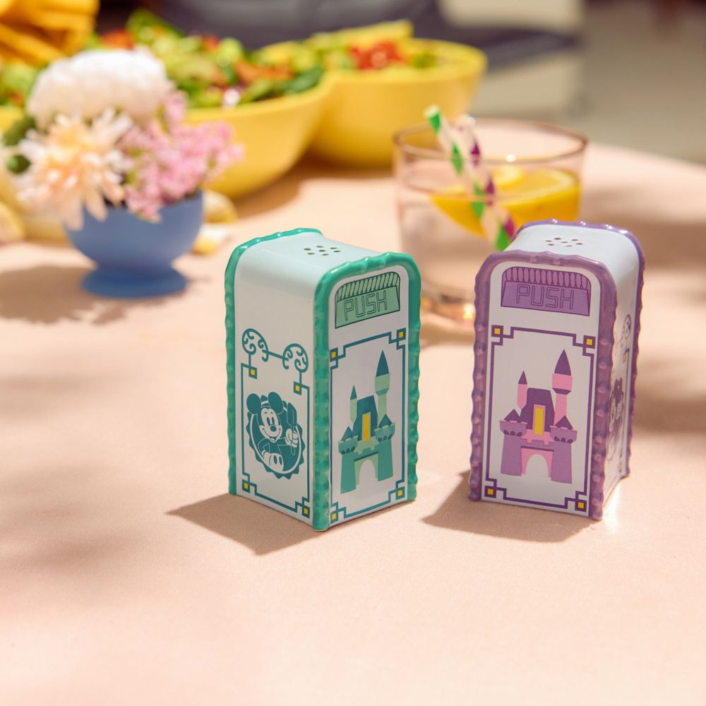 Mickey Mouse Disney Parks Trash Can Salt or Pepper Shaker &ndash; Purple