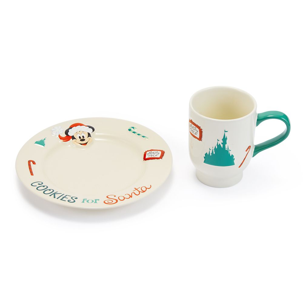 Mickey Mouse Milk and Cookies for Santa Set