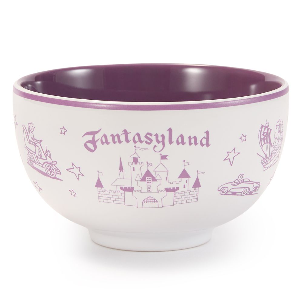 Disney Parks Vintage Maps Bowl Set