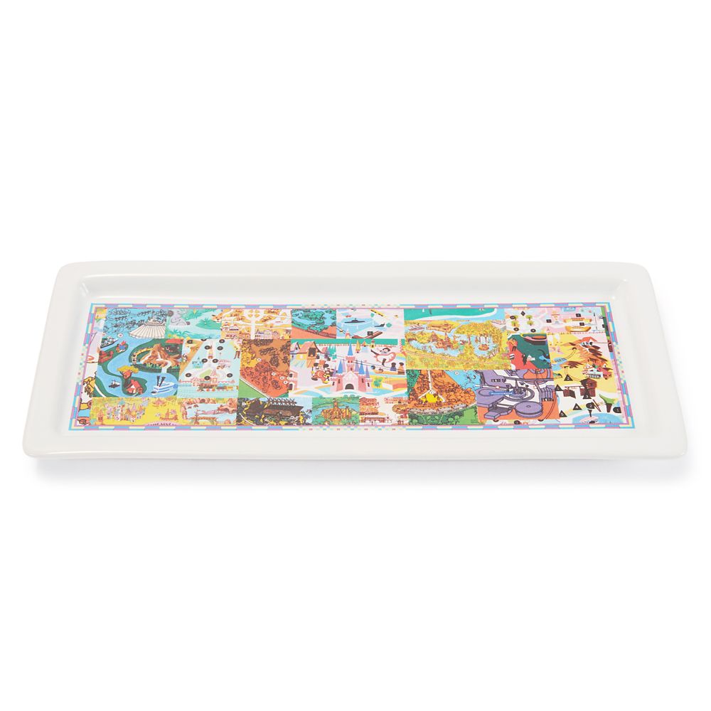Disney Parks Vintage Maps Serving Tray