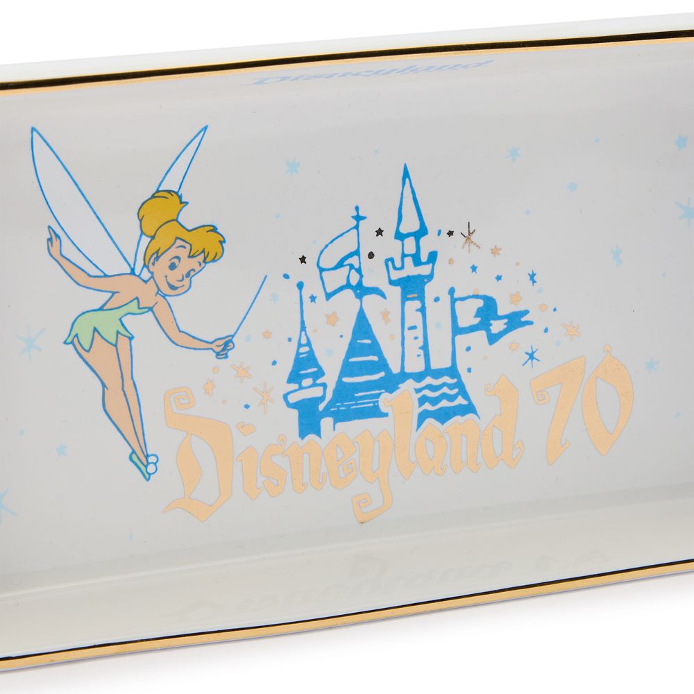 Tinker Bell Ceramic Trinket Tray Disneyland 70th Anniversary