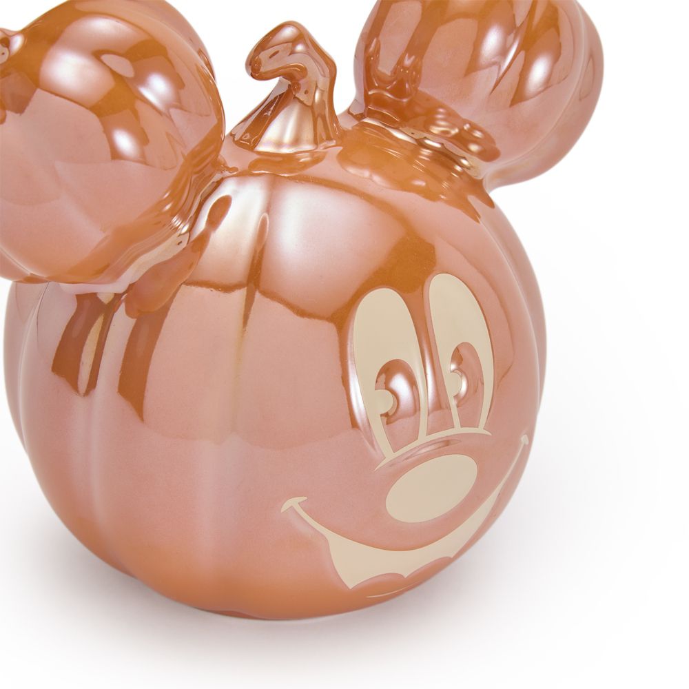 Mickey Mouse Jack-o'-Lantern Stoneware Halloween Candy Bowl