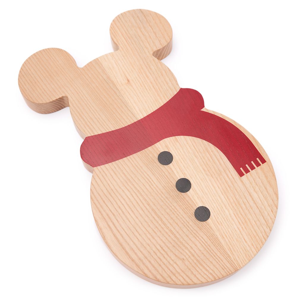 Mickey Mouse Wooden Snowman Serving Board