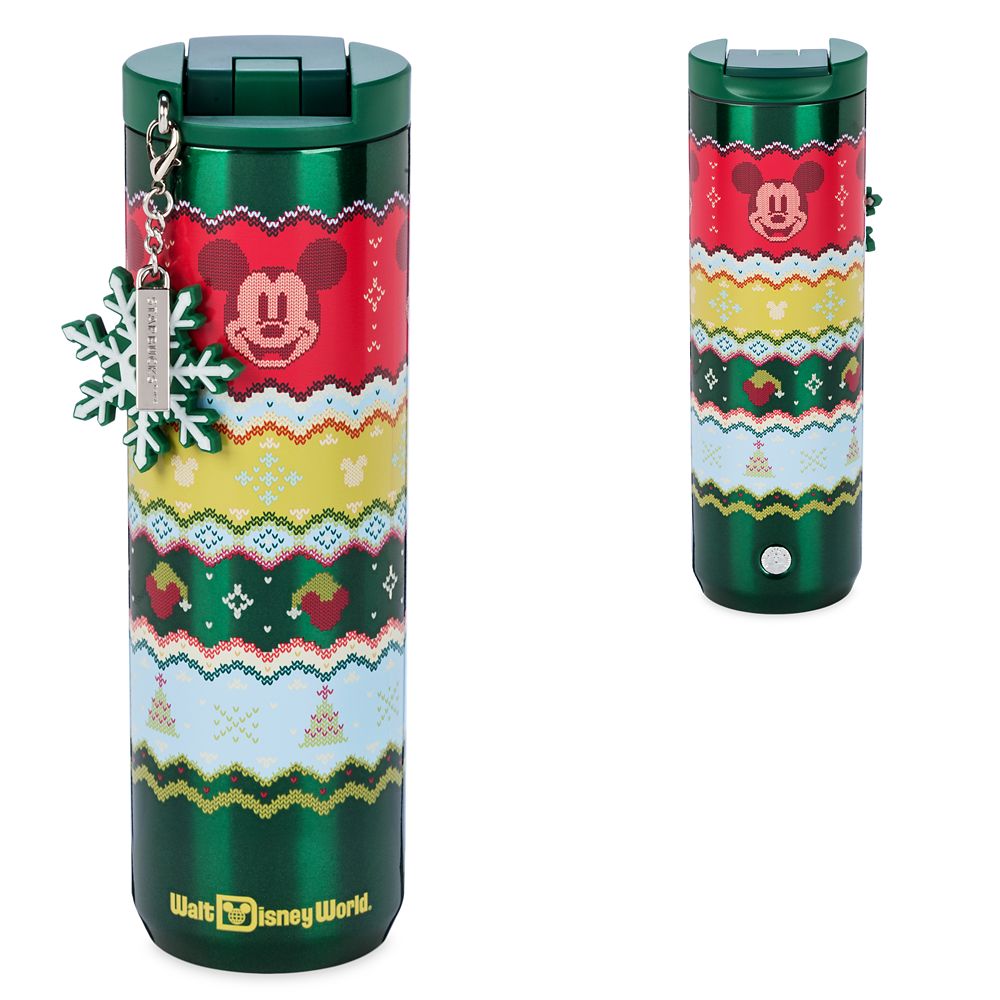 Mickey Mouse Holiday Stainless Steel Starbucks Water Bottle Walt Disney World