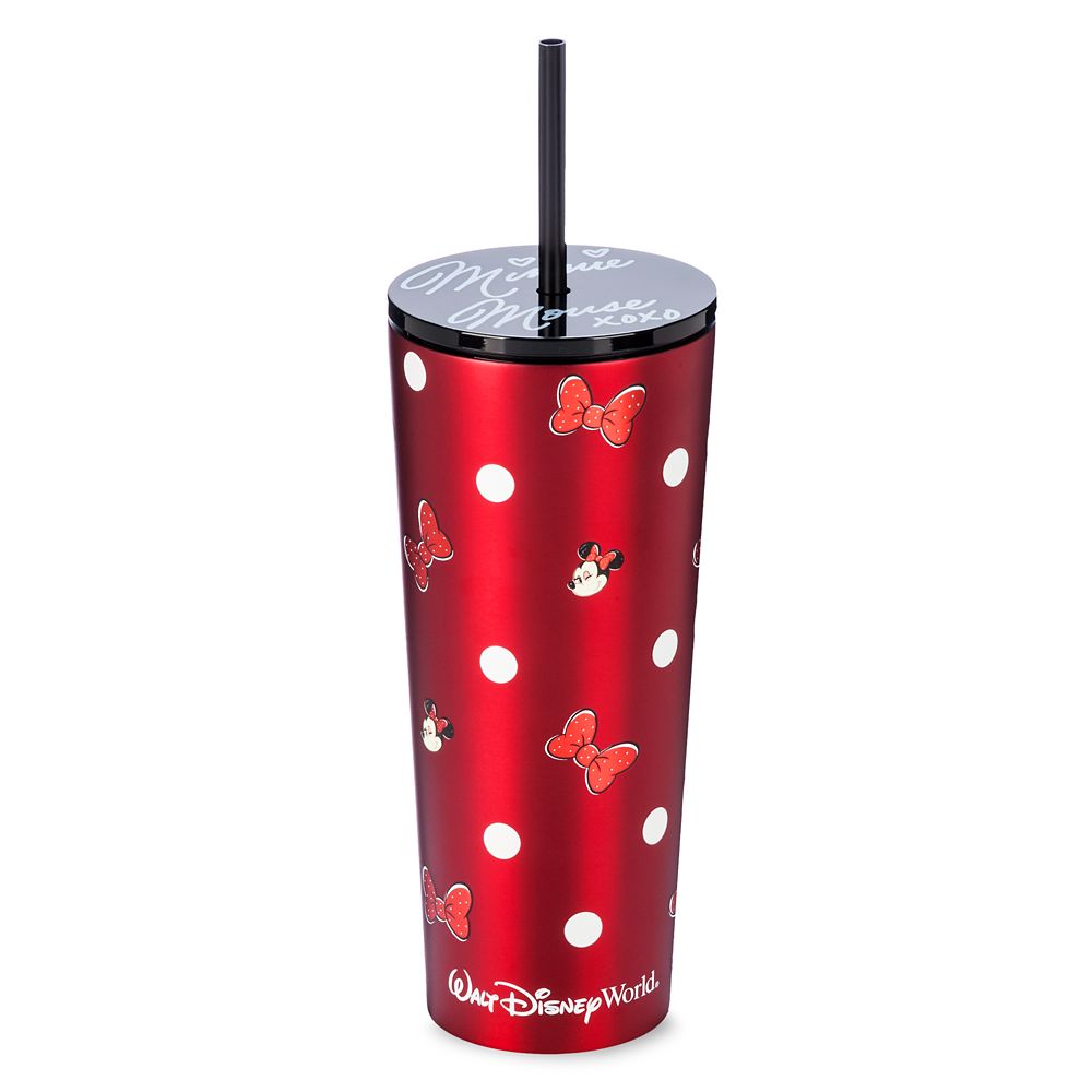 Minnie Mouse Stainless Steel Starbucks Tumbler with Straw  Walt Disney World