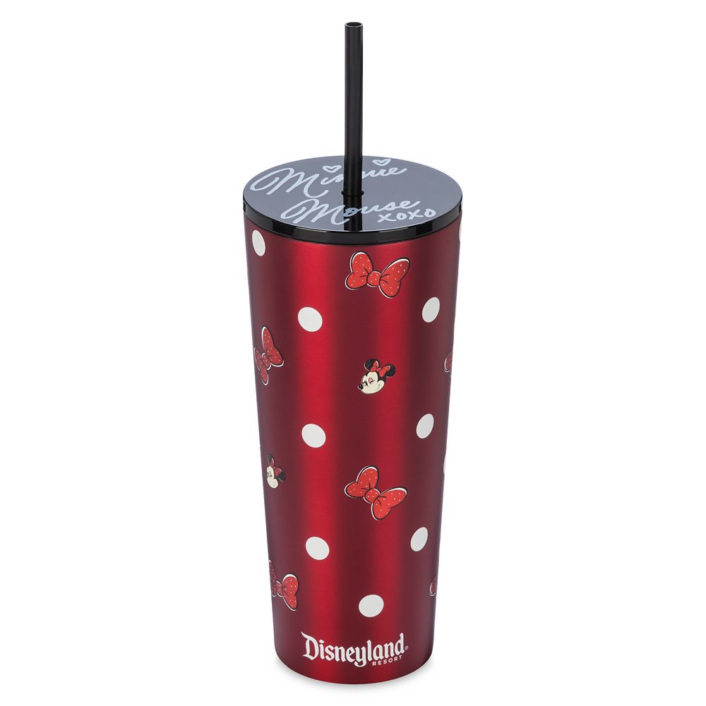 Minnie Mouse Stainless Steel Starbucks Tumbler with Straw  Disneyland