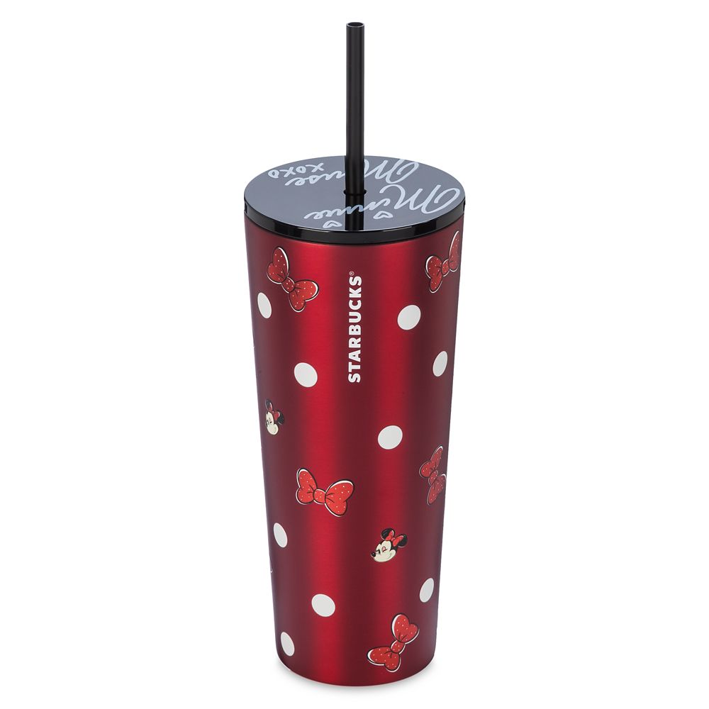 Minnie Mouse Stainless Steel Starbucks® Tumbler with Straw - Disneyland