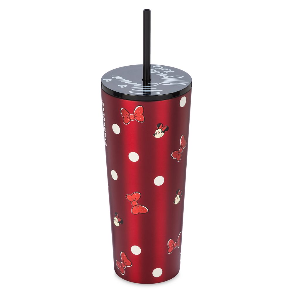 Minnie Mouse Stainless Steel Starbucks® Tumbler with Straw - Disneyland