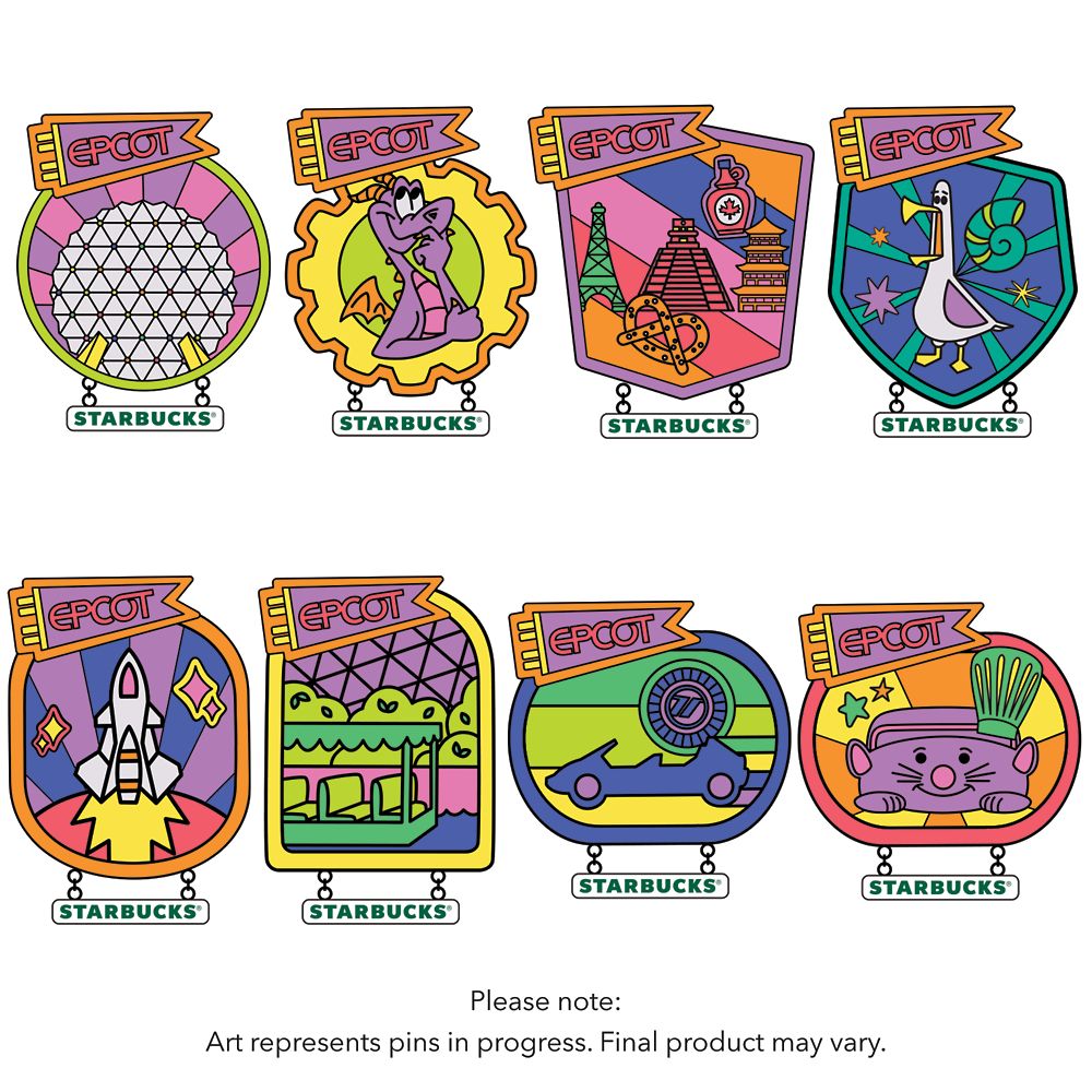 EPCOT Starbucks® Travel Tumbler with Mystery Pin Blind Pack – 2-Pc.