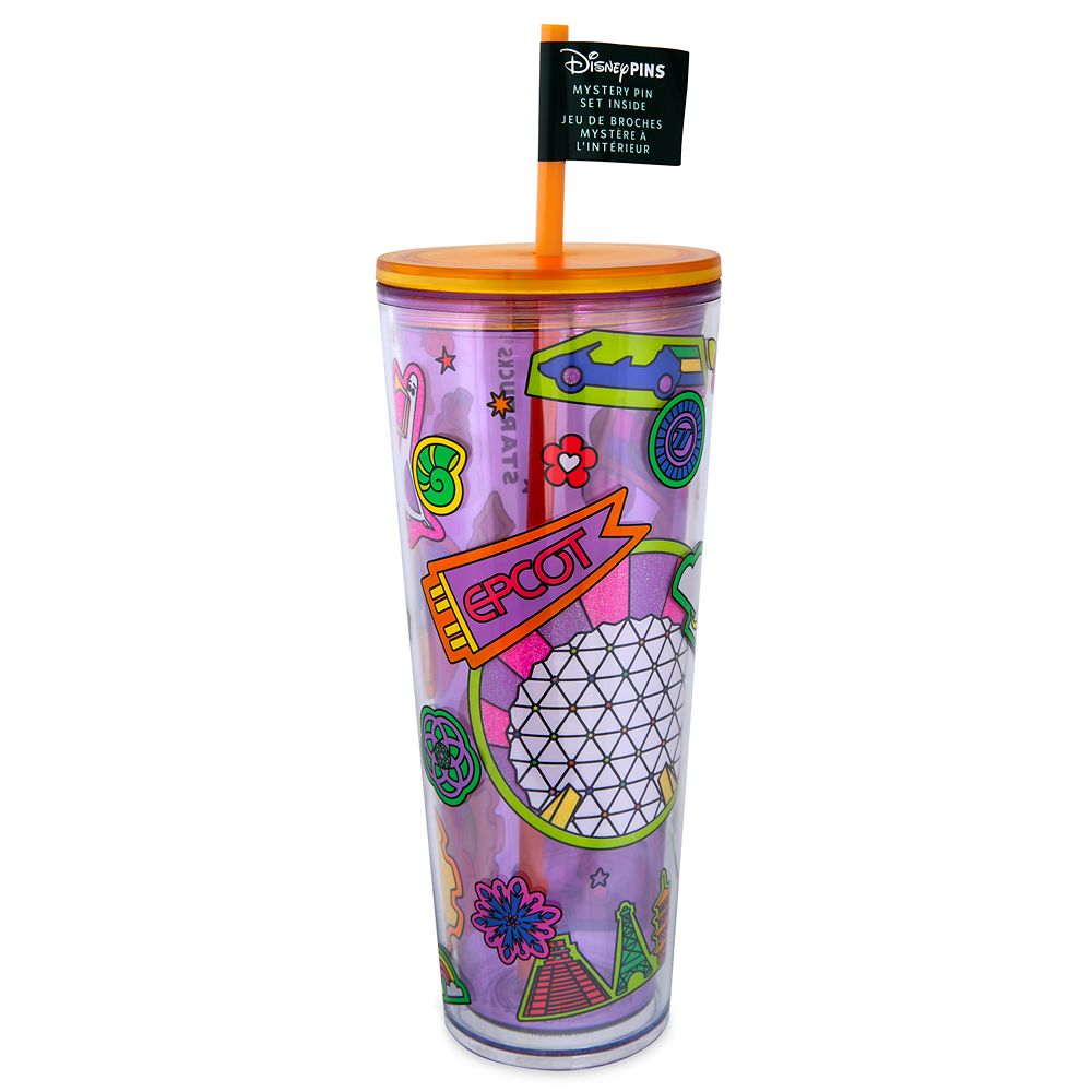 EPCOT Starbucks® Travel Tumbler with Mystery Pin Blind Pack – 2-Pc.