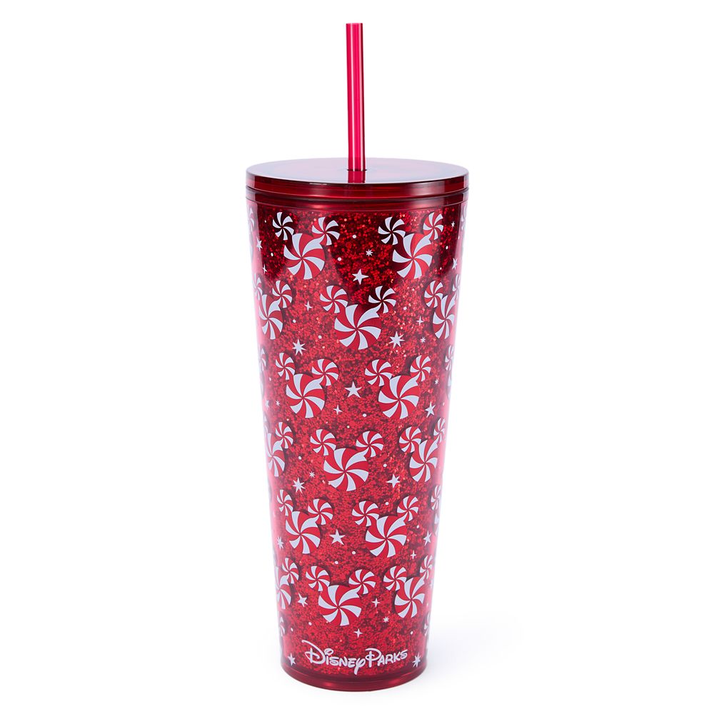 Mickey Mouse Icon Peppermint Swirl 24 oz. Starbucks&reg; Travel Tumbler with Straw &ndash; Disney Parks
