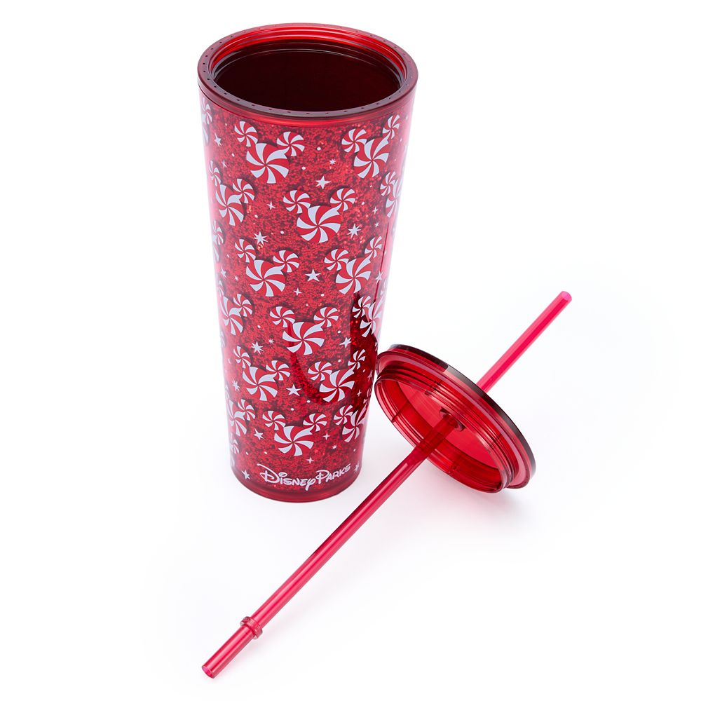 Mickey Mouse Icon Peppermint Swirl 24 oz. Starbucks&reg; Travel Tumbler with Straw &ndash; Disney Parks