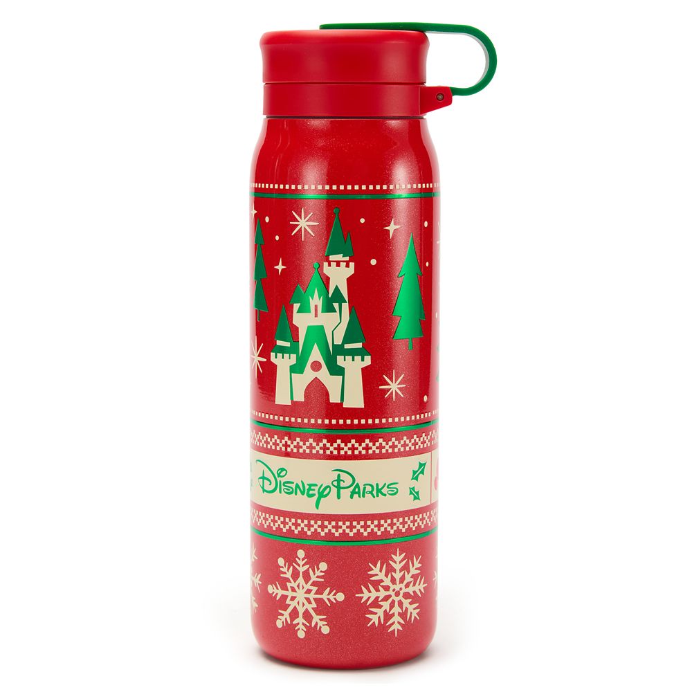 Disney Parks Holiday Fair Isle 20 oz. Stainless Steel Starbucks&reg; Water Bottle