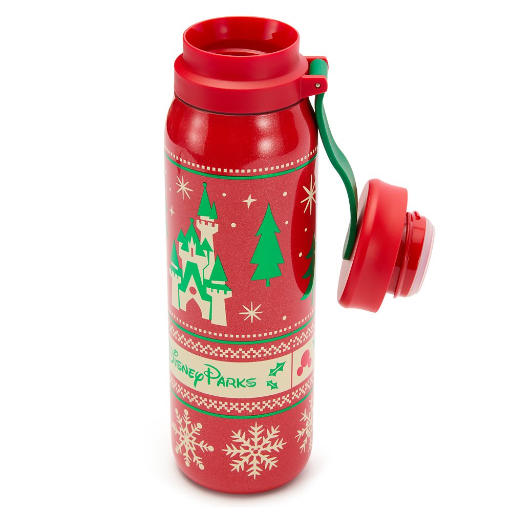 Disney Parks Holiday Fair Isle 20 oz. Stainless Steel Starbucks&reg; Water Bottle