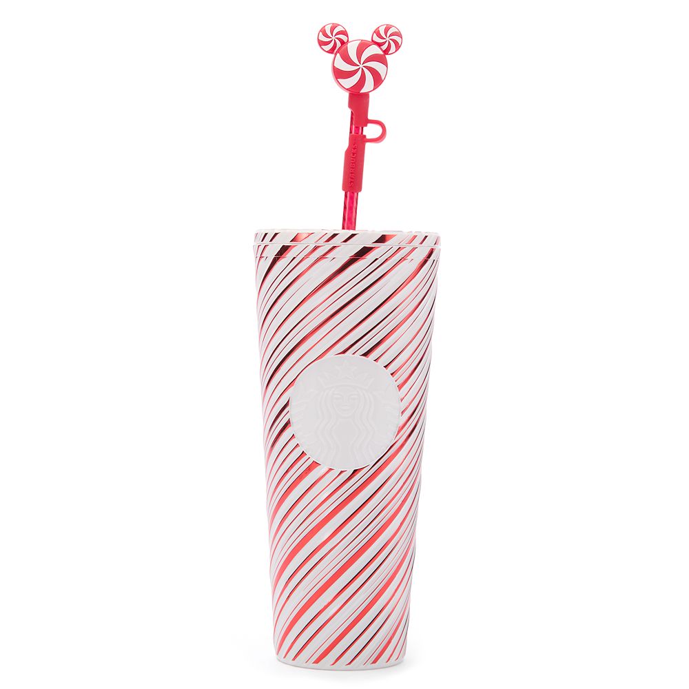 Disney Parks Peppermint Swirl 24 oz. Starbucks&reg; Travel Tumbler with Straw