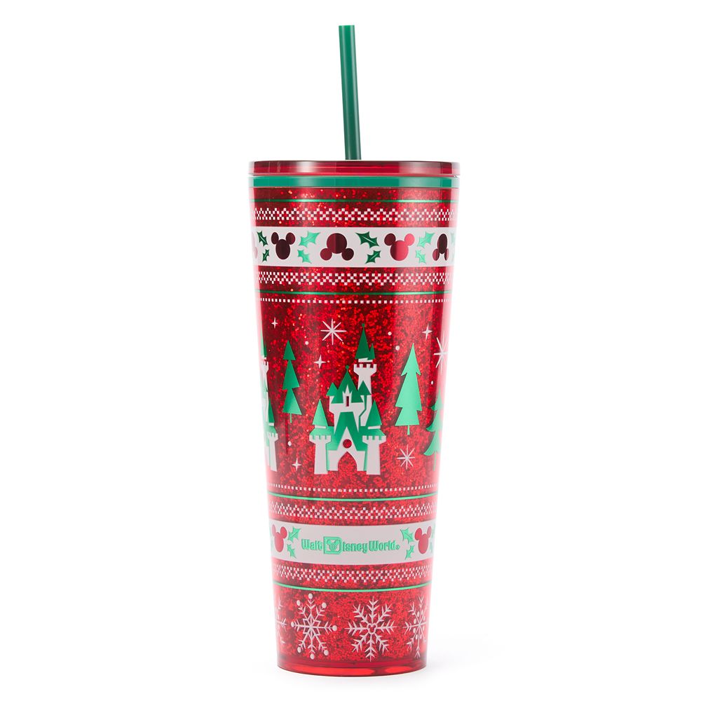 Walt Disney World Holiday Fair Isle 24 oz. Starbucks&reg; Travel Tumbler with Straw