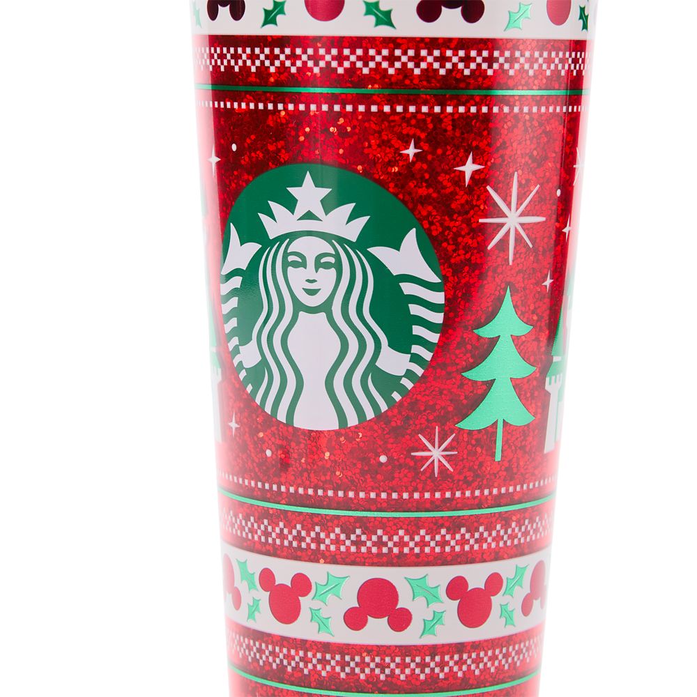 Walt Disney World Holiday Fair Isle 24 oz. Starbucks&reg; Travel Tumbler with Straw