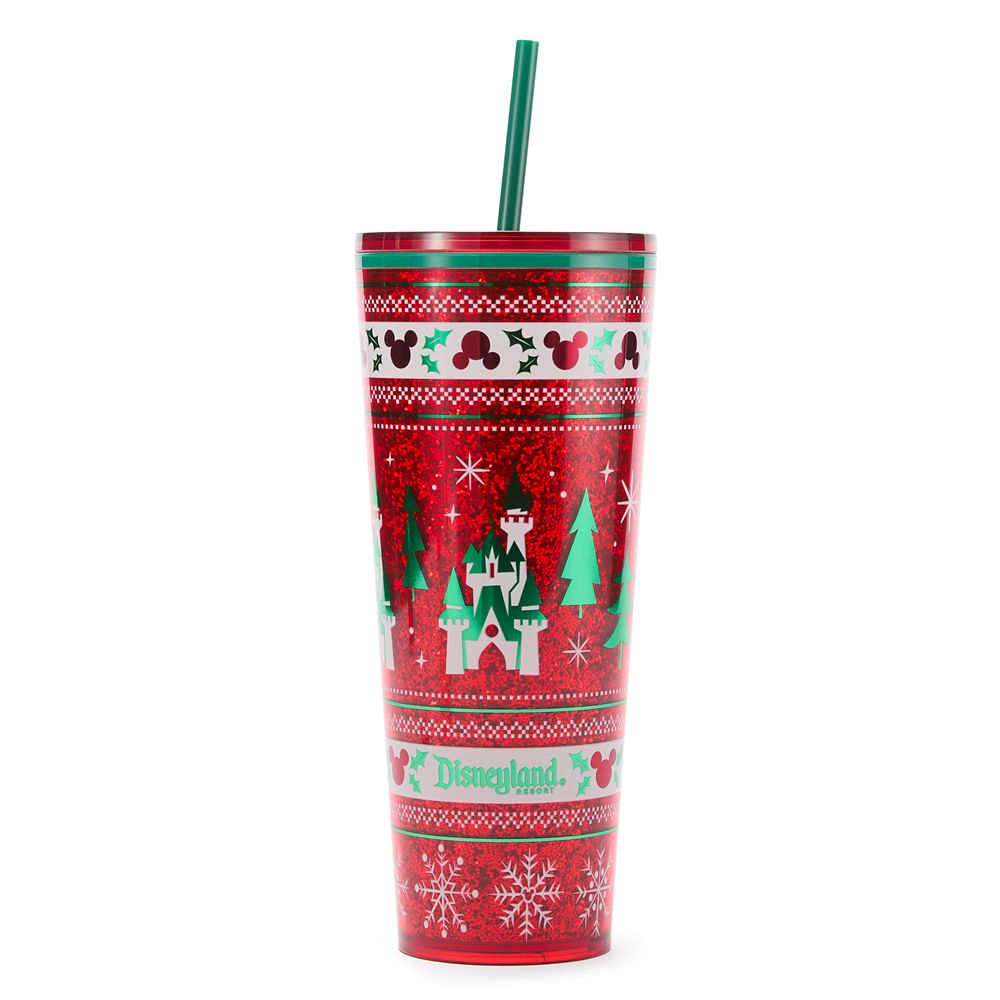 Disneyland Holiday Fair Isle 24 oz. Starbucks&reg; Travel Tumbler with Straw