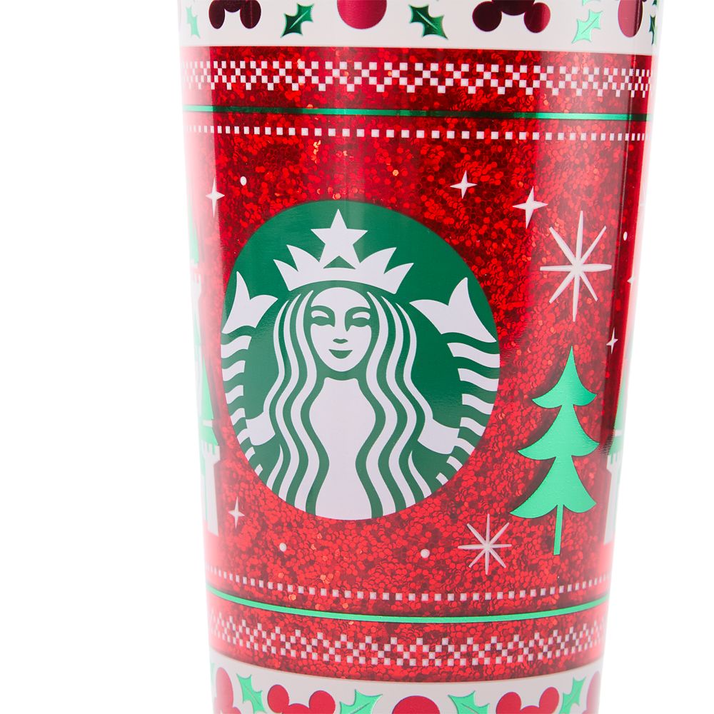 Disneyland Holiday Fair Isle 24 oz. Starbucks&reg; Travel Tumbler with Straw